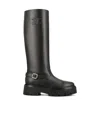 Celine Triope Buckle Boots In Black