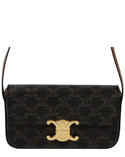 Celine Triope Claude Shoulder Bag (authentic Pre-loved) In Brown