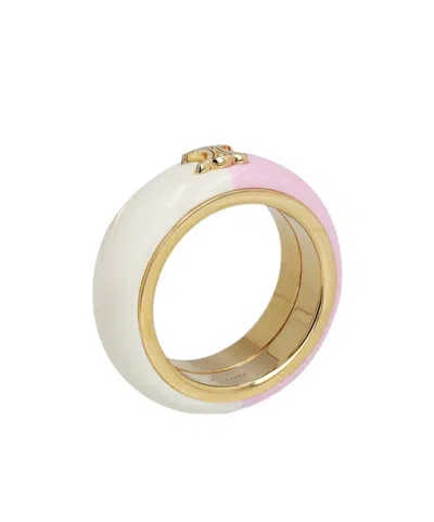 Celine Triophee Logo Bracelet In Yellow