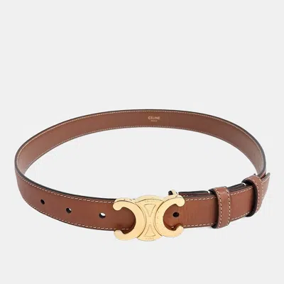 Pre-owned Celine Triumph Belt In Brown