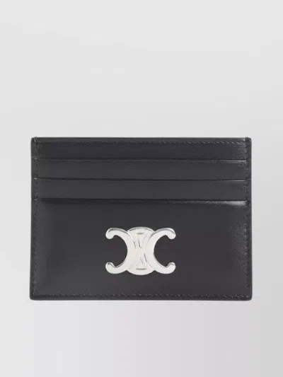 Celine Triumph Compact Leather Card Holder
