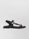 Celine Triumph Hardware Ring Sandals In Black