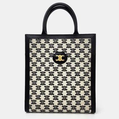 Pre-owned Celine Triumph Small Vertical Cabas Bag In Black