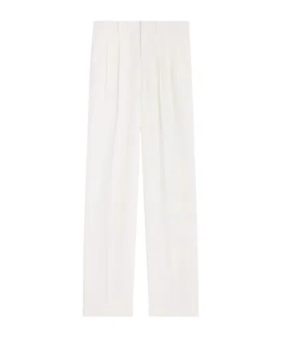 Celine Trousers In Viscose Cady In White