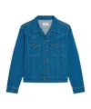 Celine Trucker Jacket In Cotton Denim In Blue