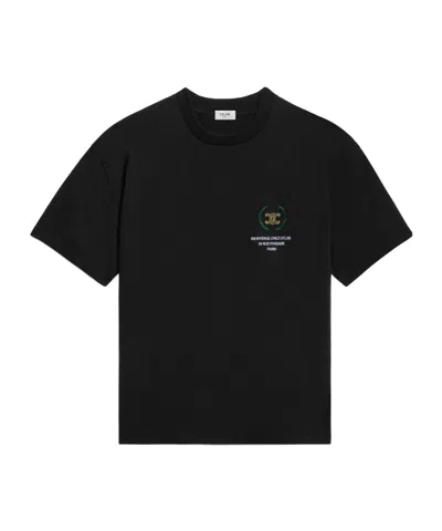 Celine T-shirt In Cotton Jersey In Black