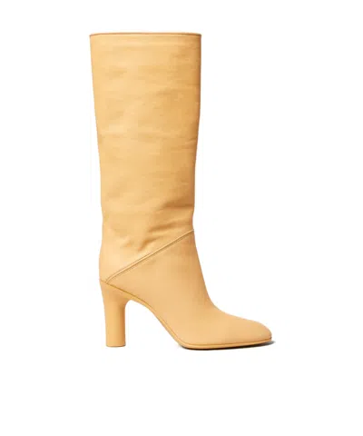 Celine Tube High Boot In Calfskin In Multi