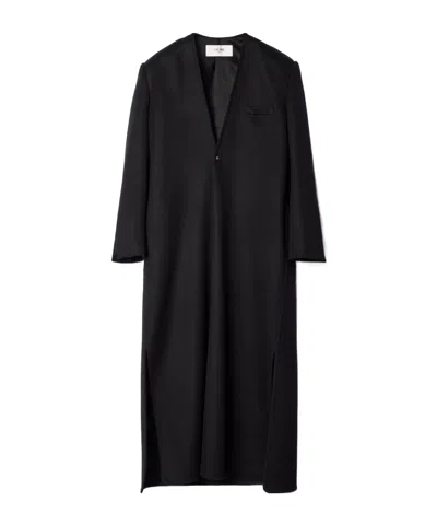 Celine Tunic In Double-face Cashmere In Black