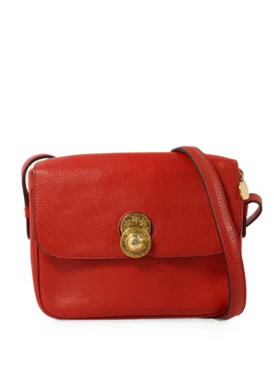 Pre-owned Celine Turn-lock Crossbody Bag In Red