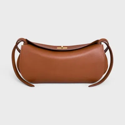Celine Turnlock Shoulder In Tan