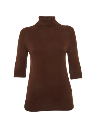 Pre-owned Celine Turtle-neck Sweater In Brown