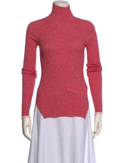 Pre-owned Celine Turtleneck Sweater In Red