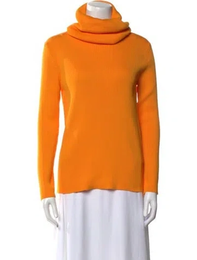 Pre-owned Celine Turtleneck Sweater In Yellow