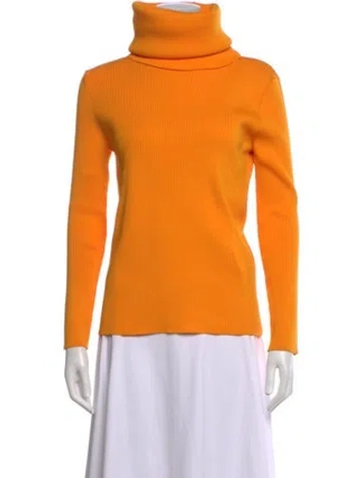 Pre-owned Celine Turtleneck Sweater In Yellow