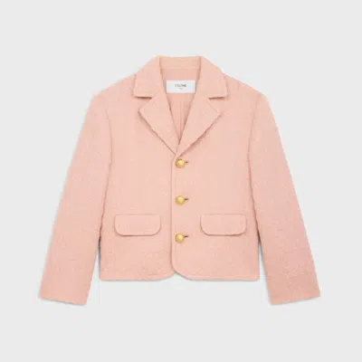 Celine Tweed Blazer In Pink