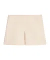 Celine Tweed Mini Wool Skirt In White