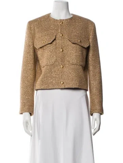 Pre-owned Celine Tweed Pattern Jacket