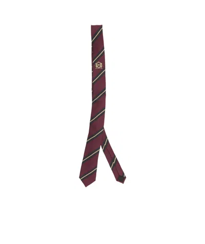 Celine Twill Tie In Red