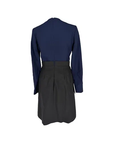 Pre-owned Celine Two-tone Midi Dress, Size Fr 40 (authentic Pre-loved)