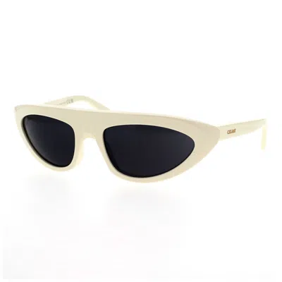Celine Unisex Shiny Frame Smoke-tinted Sunglasses In Neutral