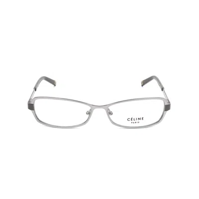 Celine Unisex' Spectacle Frame  Vc1477m-os57 Grey Gbby2 In Metallic