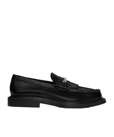 Celine Universite Chunky Loafer In Polished Bull In Black