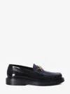 Celine Triomphe Polished Bullskin Chain Loafers