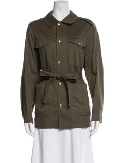 Pre-owned Celine Utility Jacket In Green
