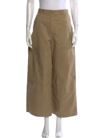 Pre-owned Celine Utility Wide Leg Pants In Neutral