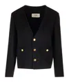 Celine V-collar Casual Jacket In Black