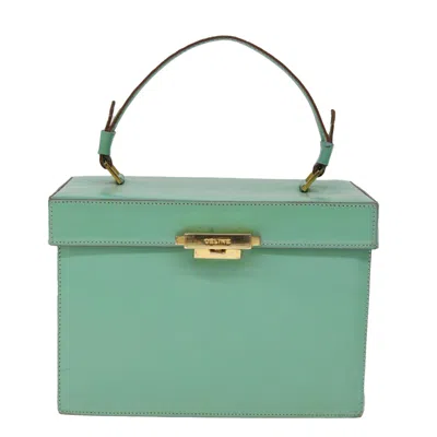 Celine Céline Vanity Blue Leather Clutch Bag ()