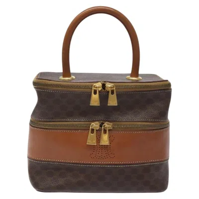 Pre-owned Celine Céline Vanity Brown Canvas Clutch Bag ()