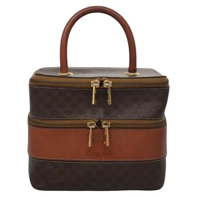 Pre-owned Celine Vanity Canvas Handbag () In Brown