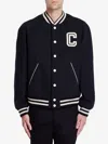 Celine Varsity Collegiate Bomber Jacket In Black