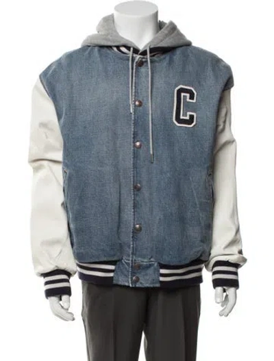 Pre-owned Celine Varsity Jacket In Blue