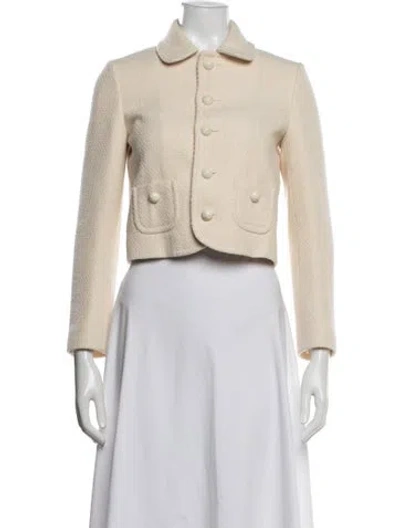 Pre-owned Celine Verneuil Tweed Jacket In Neutrals