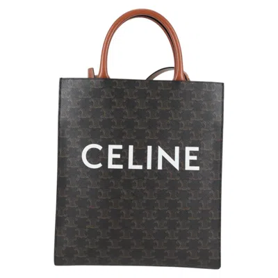 Pre-owned Celine Céline Vertical Cabas Black Pvc Tote Bag ()