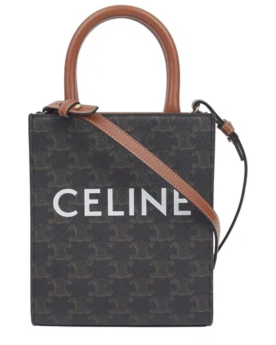 Pre-owned Celine Vertical Cabas Mini Tote Shoulder Bag (authentic Pre-loved)