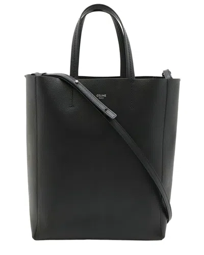 Celine Vertical Cabas Small Tote Bag (authentic Pre-loved) In Black