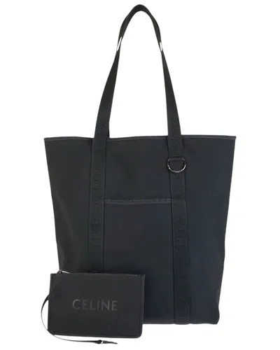 Celine Vertical Cabas Tote Bag (authentic Pre-loved) In Black