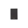 Celine Slim Vertical Card Holder With Textured Finish In Gray