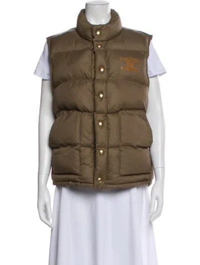 Pre-owned Celine Vest In Green
