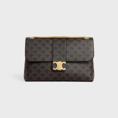 Celine Victoire  Grande Crossbody Bag In Gold