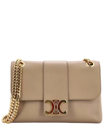 Celine Victoire Flap Shoulder Bag Teen (authentic Pre-loved) In Brown