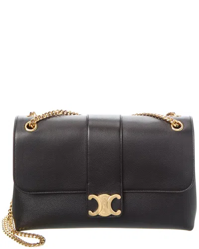CELINE CELINE VICTOIRE LARGE LEATHER SHOULDER BAG