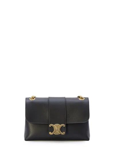 Celine Medium Victoire Bag In Supple Calfskin In Brown