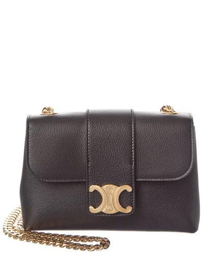 Celine Victoire Mini Leather Shoulder Bag In Purple