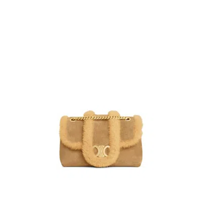 Celine Victoire Teen Shoulder Bag In Brown