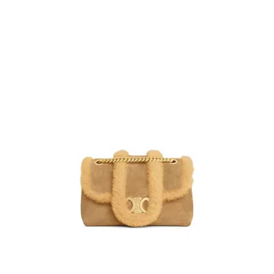 Celine Victoire Teen Shoulder Bag In Brown