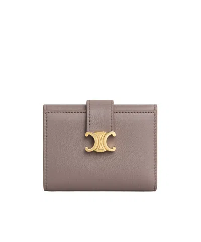 Celine Victoire Wallet In Gray